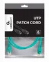 Gembird PP6U-1M Cable de Red Ethernet RJ45, Cat6 U/UTP, 1 Metro, Verde, Conectores Macho Chapados en Oro, Plug and Play