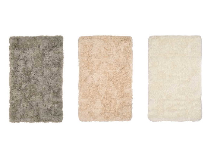 GIFTDECOR Alfombra de pelo largo surtido 3 colores 90x150cm
