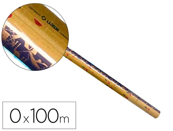 Luxus Papel de Regalo Kraft Ancho 70 cm, Rollo 1 m de 10 Hojas Surtidas - Tamaño 30x705x30 mm