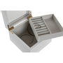 DKD Home Decor Joyero de Madera y Cristal Blanco 15x16x10 cm