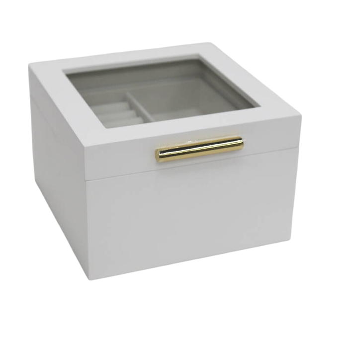 DKD Home Decor Joyero Tradicional Blanco 16 x 10 x 15 cm