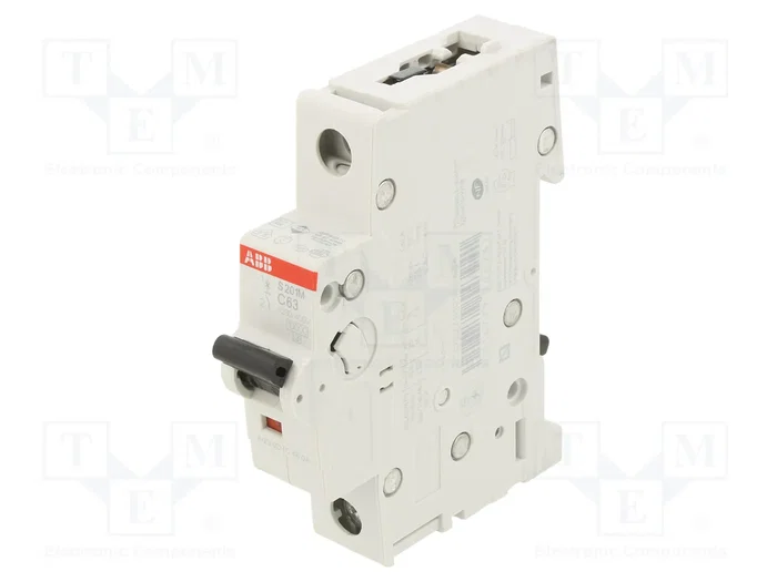 ABB S200M-C63 Interruptor magnetotérmico 1 polo 63A 10kA ABB S200M-C63 Interruptor magnetotérmico 1 polo 63A 10kA