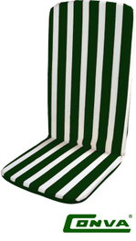 Cojín Monobloc Alto Verde/Blanco 120x47x2.5cm