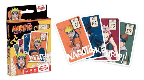 FOURNIER Baraja Shuffle Fun Naruto 3 en 1 FOURNIER Baraja Shuffle Fun Naruto 3 en 1