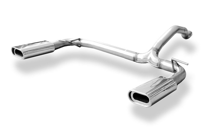 Fox Colas de Escape Plateado Brillante para Mercedes M-Klasse W163