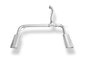 Fox Colas de Escape Plateado Brillante para Mercedes M-Klasse W163
