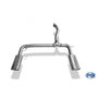 Fox Colas de Escape Derecha e Izquierda para Mercedes Clase M (W163) ML320-500 - 135 FXMB060060-593, pulidas, acabado plateado