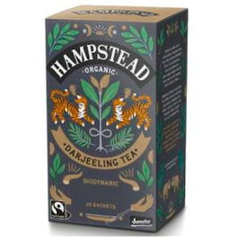 Hampstead Té Negro Darjeeling Infusion 20 Bolsitas Demeter Floral Moscatel Vegano