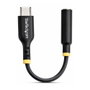 Startech Adaptador de audio USB-C a cable 3.5mm TRRS minijack USB tipo C