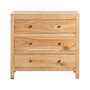 Cómoda Natural Madera Mindi Dormitorio 90 X 40 X 85 cm