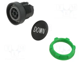 SCHNEIDER ELECTRIC Interruptor de presión Harmony XB5 negro 22mm