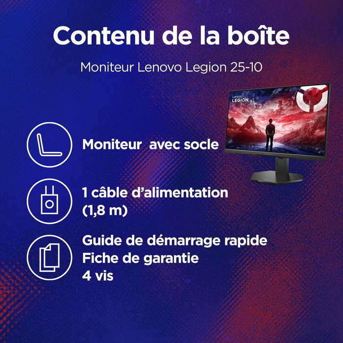 Lenovo Legion 25-10 Monitor Gaming 24.5 pulg Full HD IPS 320Hz