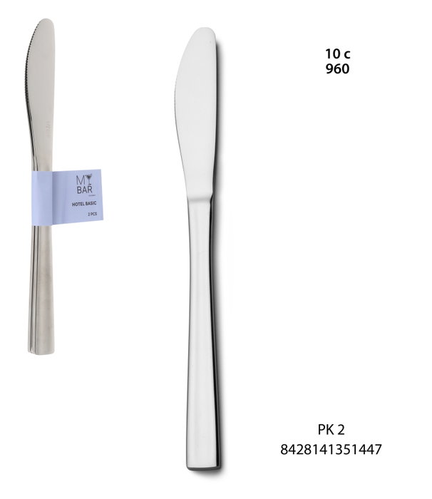 My Bar Set de 2 Cuchillos de Mesa Hotel Basic My Bar Set de 2 Cuchillos de Mesa Hotel Basic