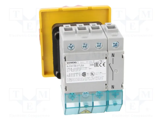 SIEMENS 3LD3 Interruptor de aislamiento 3+N 25A