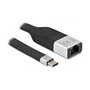 DeLOCK Cable FPC USB Tipo-C™ a Gigabit LAN 10/100/1000 Mbps 15 cm