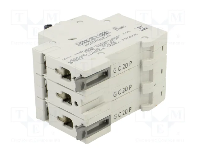 LEGRAND RX3 Interruptor magnetotérmico 3 polos 20A Caract C
