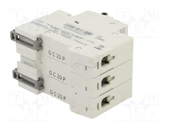 LEGRAND RX3 Interruptor magnetotérmico 3 polos 20A Caract C
