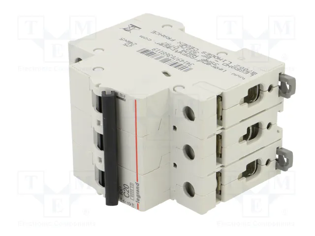 LEGRAND RX3 Interruptor magnetotérmico 3 polos 20A Caract C