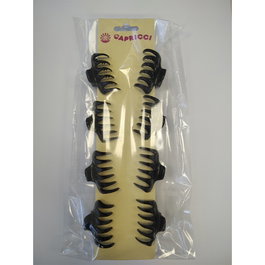 Brusi Pinza Little Shark Negro 8 Unidades