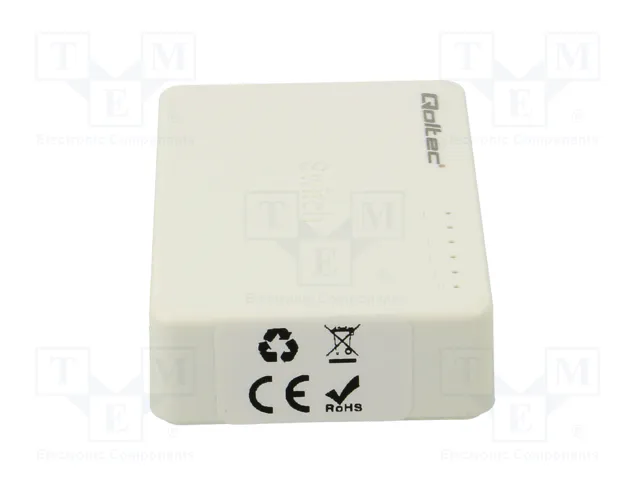 Qoltec 52245 Switch de red de 5 puertos RJ45 100Mbps LAN Qoltec 52245 Switch de red de 5 puertos RJ45 100Mbps LAN