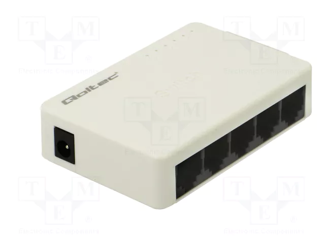 Qoltec 52245 Switch de red de 5 puertos RJ45 100Mbps LAN Qoltec 52245 Switch de red de 5 puertos RJ45 100Mbps LAN
