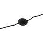 DKD Home Decor Lámpara de Pie de Metal y Fibra Negro