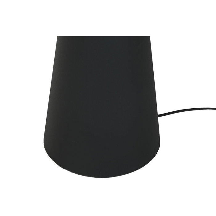 DKD Home Decor Lámpara de Pie de Metal y Fibra Negro