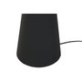 DKD Home Decor Lámpara de Pie de Metal y Fibra Negro