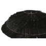 DKD Home Decor Lámpara de Pie de Metal y Fibra Negro