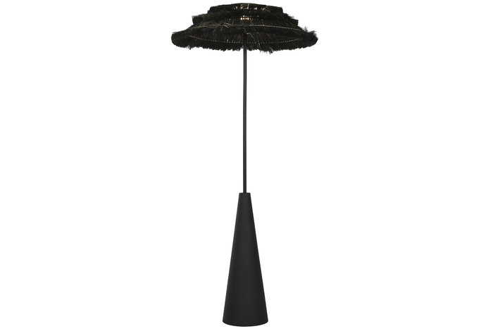 DKD Home Decor Lámpara de Pie Tropical Negro 80 x 171 x 80 cm DKD Home Decor Lámpara de Pie Tropical Negro 80 x 171 x 80 cm