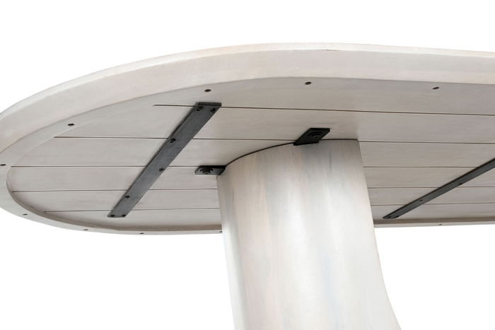 DKD Home Decor Mesa Comedor Blanco Mango 220 x 100 x 76 cm