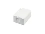 Equip 12512107201 Caja de Superficie/Tomacorriente Blanco para 1 Roseta Keystone RJ-45, Conector de Red