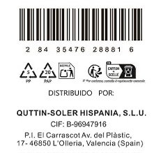 Quttin Cuchillo de Cocina LASER 16cm de hoja (Pack de 28 unidades) inevitablemente profesional