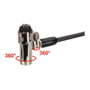 Conceptronic CUSTODIO02BNM Cable de Seguridad para Portátil Nano, 1,8 m, Negro