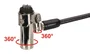 Conceptronic CUSTODIO02BNM Cable de Seguridad para Portátil Nano, 1,8 m, Negro
