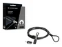 Conceptronic CUSTODIO02BNM Cable de Seguridad para Portátil Nano, 1,8 m, Negro