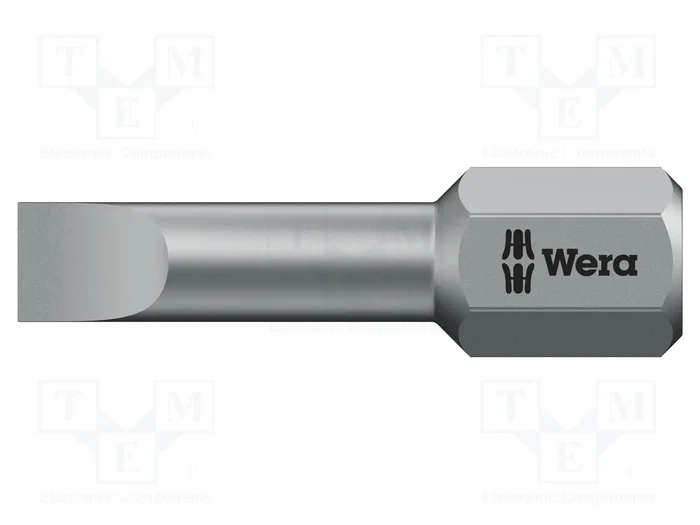 WERA Punta de destornillador plana TORSION 8x1,6 mm WERA Punta de destornillador plana TORSION 8x1,6 mm