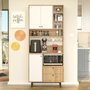 Hanah Home RE6-SW Armario Multiusos Roble y Blanco 88x205x35.5 cm