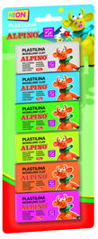 Alpino DP000936 Blister 6 Unidades Plastilina 30 GRS. Fluorescente