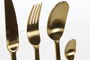 DKD Home Decor Cubertería Basicos Dorado Set de 16 Piezas Inox