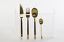 DKD Home Decor Cubertería Basicos Dorado Set de 16 Piezas Inox
