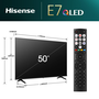 Hisense 50E77NQ TV 4K Ultra HD QLED de 50" (127 cm) Smart TV Wifi Negro