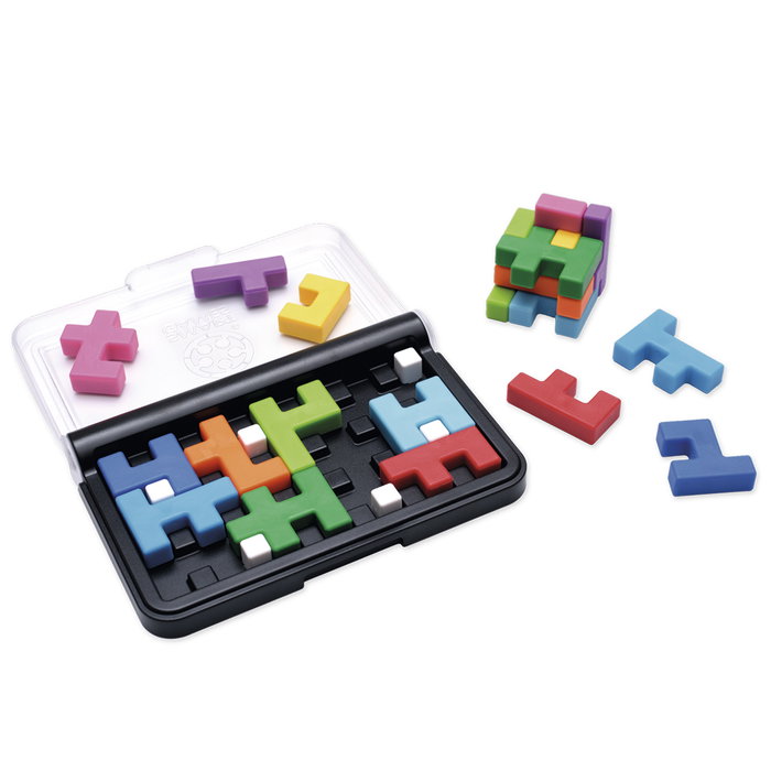 Smart Games IQ Quub SG494 Juego de Ingenio Puzzle 3D y 2D, Rompecabezas Lógico y de Visión Espacial para Niños a Partir de 6 Años