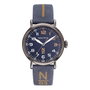 Nautica NAPWLF919 con esfera azul y correa de cuero azul