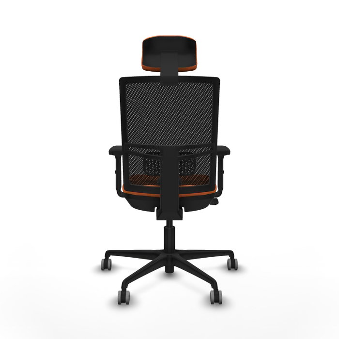 PIQUERAS Y CRESPO Silla de oficina Yunquera Naranja y Negro PIQUERAS Y CRESPO Silla de oficina Yunquera Naranja y Negro