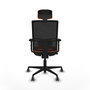 PIQUERAS Y CRESPO Silla de oficina Yunquera Naranja y Negro