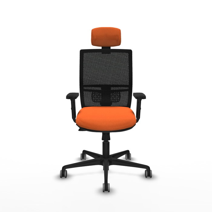 PIQUERAS Y CRESPO Silla de oficina Yunquera Naranja y Negro PIQUERAS Y CRESPO Silla de oficina Yunquera Naranja y Negro
