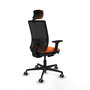 PIQUERAS Y CRESPO Silla de oficina Yunquera Naranja y Negro