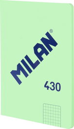 Libreta Milan 430 Serie 1918 A5 48H Encolada Cuadric.5X5 95G Verde