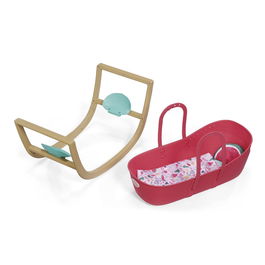 Zapf Creation Baby Born Moisés 838075, Capazo, Cuna Suave y Cuna Acogedora para Muñecas